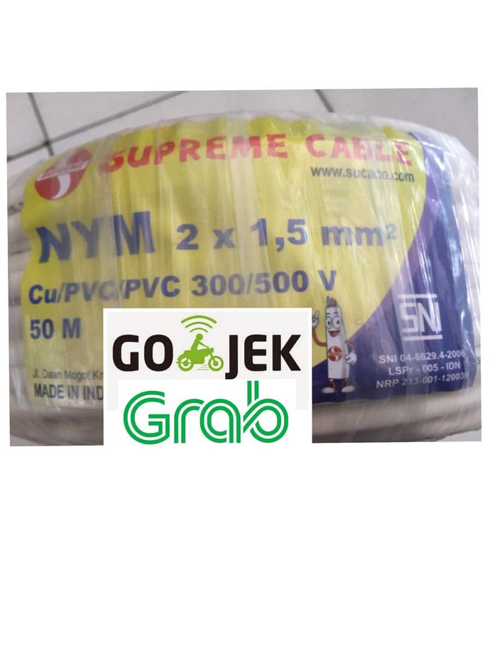 Kabel Supreme 2x1,5 Nym / kabel instalasi / kabel engkel 50 meter