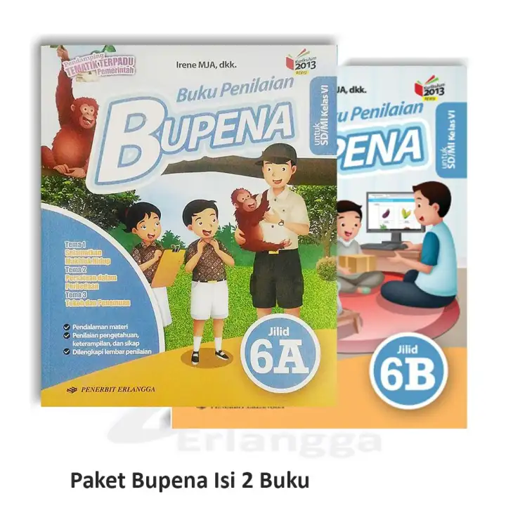 Bupena Kelas 6 Paket 6a Dan 6b Sd Mi K2013 Revisi Isi Dua Buku Lazada Indonesia