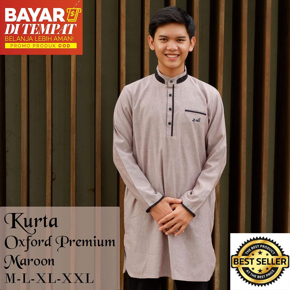 Baju Gamis Koko Kurta Pria Kemeja Oxford Premium Alfath OML