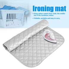 1 PC Portable Dapat Dilipat Setrika Katun Mat Silver Laundry Pad Penggunaan Rumah Tangga (60*55 Cm)-Intl
