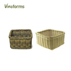 Viroforms Keranjang Pantry Rotan Sintetis Set 2 pcs Honey and Palm - Food Grade.