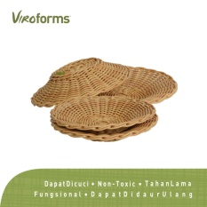 1 Set Piring Anyaman Viroforms Honey Food Grade & Washable
