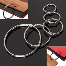 10 Cincin Berengsel Pengikat Logam Portable Engsel untuk Scrapbooking Album 25mm-Intl