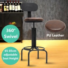 100 Cm Adjustable Retro Logam Kerajinan Bar Stool Furniture Swivel Cafe Counter Kursi-Intl