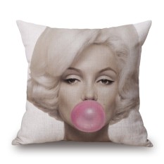 100% Nuevo Estilo Europeo Cojín con Relleno Sofá Decorativo Estrella Femenina Respaldo Del Asiento Almohada Tamaño 45*45 Cm Libre gratis - intl