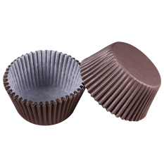 100 Pcs/lot Alat Memasak Manila Paper Cup Cake Liners Baking Cup Muffin Dapur Cupcake Case Cake Mould #20 & Brown