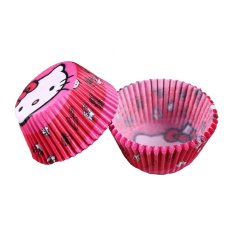 100 Pcs/lot Alat Memasak Manila Paper Cup Cake Liners Baking Cup Muffin Dapur Cupcake Case Cake Mould #9 & Merah