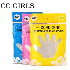 100 Pcs/lot Eco-friendly Disposable Gloves PE Garden Rumah Tangga Restaurant BBQ Sarung Tangan Multifungsi Plastik Makanan Di Seluruh Dunia Store-Intl