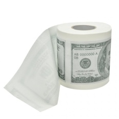 $100.00-Satu Ratus Dollar Bill Kertas Toilet Roll + 1 Juta Dollar Bill-Intl