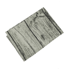100X140 Cm Vintage Cotton & Linen Taplak Meja Taplak Meja Makan Kayu Bark Desain Butiran untuk Home Hotel Cafe RESTORAN-Intl