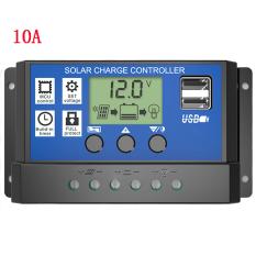 10A 20A 30A 12 V 24 V Tegangan PWM Solar Charge Controller LCD Display Baterai Sel PV Panel Charger Regulator -Intl
