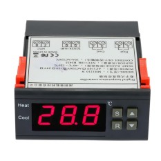 10A 220 V Mini Digital Temperature Controller Thermocouple-40 ~ 120 Derajat Celcius dengan Sensor-Intl