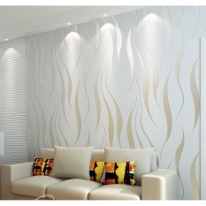 10m Modern Wallpaper 3D Non-woven DIY Mural Simple TV Sofa BedroomLiving Room Modern Wall Paper Sticker - intl