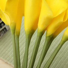 10 Buah Bikinan Getah Calla Lily Pernikahan Bunga-Bunga Buket Pengantin Dekorasi Taman Rumah