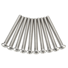 10 Buah/Set 30/50/100mm Sliver M10 Atap Baut Sekrup 304 Stainless Steel For Lintas Kepala Baut Bagus 100mm & #45; Internasional