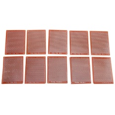 10 Pcs/set 5X7 Cm Universal Board Eksperimental Plate dengan Papan Lubang dan Sirkuit PCB