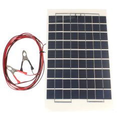 10W Watt 12V Cell Solar Panel Module Battery Charger RV Boat Camping 4M Cable - intl