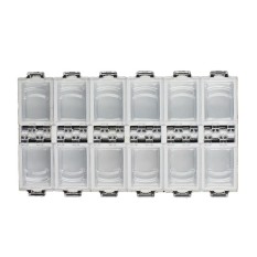 12 Grid Nail Art Kotak Penyimpanan Rhinestone Bead Acrylic Crystal Gem Perhiasan Dekorasi-Intl