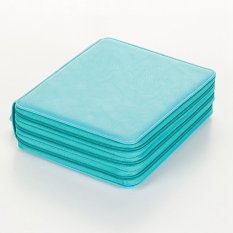 120 Slot PU Kulit Zipper Pensil Case Stationery Make Up Tas Pen Penyimpanan Pouch-Intl