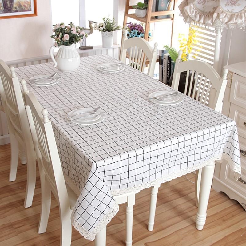 120*120 Cm Meja Makan Rumah Cover Cotton Renda Kotak-kotak Taplak Meja untuk Pernikahan Pesta Hotel Restoran-Intl 120*120 Cm Meja Makan Rumah Cover Cotton Renda Kotak-kotak Taplak Meja untuk Pernikahan Pesta Hotel Restoran-Intl