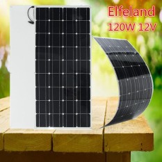 120 W 12 V Elfeland A-class Semi Fleksibel Panel Surya Baterai Charger untuk RV Perahu-Internasional