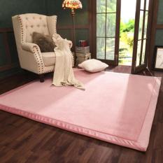 120x200 Cm Jepang Tatami Lantai Carpet Thicken Lembut Karpet untuk Kamar Tidur Ruang Tamu Anak-anak Merangkak Bantal Meja Teh Sofa Mats (Pink) -Intl