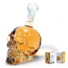 125 Ml Kepala Tengkorak Kristal Vodka Wiski Botol Minum Rumah Bardecanter-Intl