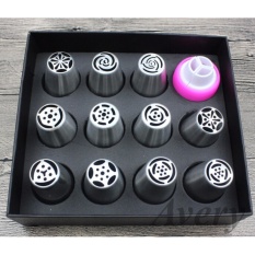12 Pcs/lot Tinggi Kualitas Rusia Tulip Nozzle SEMPURNA untuk Kue Cupcake Dekorasi Icing Piping Nozel Russian Rose Nozel Tips- INTL