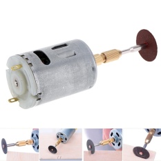 12 V 1A Mini 545 Mini Motor Listrik Polisher Cutting Machine dengan 3.175mm Bor Collet dan 10 Pcs Resin Pemotongan Lembar-Intl