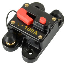 12V - 24V DC Rumah Surya Waterproof Pemutus Sirkuit Ulang Sekering Inverter 100 Amp