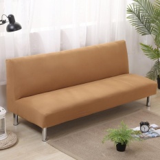 135-185 Cm Padat Warna Elastis Lipat Sofa Bed Cover No Handrail Sofa Slipcovers