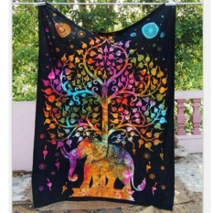 150cmx130cm Boho Wall Carpet Tapestry Mandala Tapestry Crystal Arrays Blue Wall Art Tapestry Indian Decoration Blanket