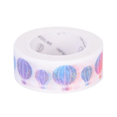 1.5 Cm X 7 M Lucu Cantik Bunga Masking Pita Washi Dekoratif Plester Perekat Decor Decora Diy Scrapbooking Label Stiker Stationery Hot Air Balon-Intl