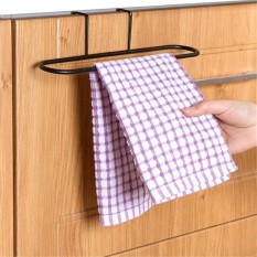 15 Pcs Dapur Pintu Besi Single Rak Kamar Mandi Handuk Rel Dudukan Bar Gantungan Kait-Internasional