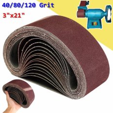 15X Campur 3 ''X 21'' Amplas Sabuk Aluminium Oksida 40/80/120 Grit Sander Abrasif internasional
