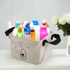 18L Grey Kantong Cucian Rumah Tangga Dapat Dilipat Linen Keranjang Penyimpanan atau Bin Meja Kotak Makeup Penyimpanan Pakaian Kotor Sorter-Intl