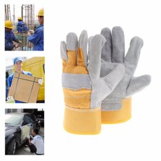 1 Pasang Kerja Pelindung Sarung Tangan Tebal Keselamatan Pekerja Pabrik Perbaikan Wear-resistant - Intl