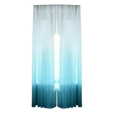 1 Pc Warna Gradient Tulle Belaka Pintu Jendela Skrining Tirai Penghalang Syal Semata-mata (biru)