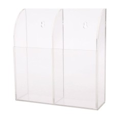 1Pc TV Air Conditioner Remote Case Holder Wall Mount Acrylic Storage Box - intl