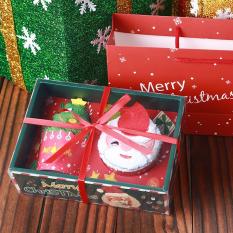 1 PC/2 Pcs/3 Pcs 30*30 Cm Natal Kreatif Kue Handuk Pesta Festival Dekorasi Taman Kanak-kanak hadiah Hadiah Gaya: dua Potong (dengan TAS) Keberuntungan-G-Internasional