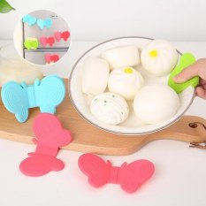 1 Pcs Butterfly Insulasi Panas Silikon Klip Oven Menebal Melindungi Tangan Bowl Clip Alat Dapur (Acak Warna) -INTL (Multicolor)