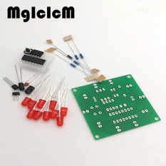1pcs Round Electronic Lucky Rotary Suite CD4017 NE555 Self DIY LED Light Kit Production Parts and Components New