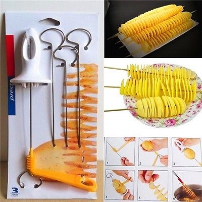 1 Pcs Tornado Kentang Manual Slicer Spiral French Fry Kentang Tower Membuat Twist Shredder Dapur Persediaan-Intl 1 Pcs Tornado Kentang Manual Slicer Spiral French Fry Kentang Tower Membuat Twist Shredder Dapur Persediaan-Intl