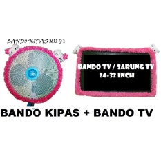 2 in 1 BANDO KIPAS + BANDO TV ( KIPAS , TV ) Karakter HELLO KITTY Pink Aksesoris KIPAS + Aksesoris TV / Sarung KIPAS + Sarung TV / Bandana KIPAS + Bandana TV
