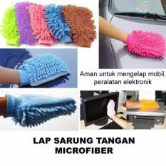 2 pcs Lap Mobil sarung tangan multifungsi microfiber mikro fiber RANDOM