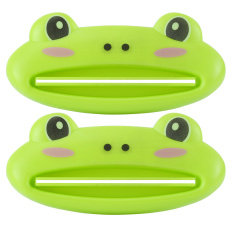 2 Pcs Plastik Cartoon Toothpaste Dispenser Mudah Squeezer Home Kamar Mandi DIY-Intl