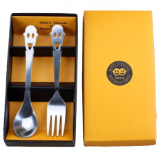 Set 2 S Mendukung Pernikahan Sendok Gar dari Baja Anti Karat Set Peralatan Makan With Sendok Gar