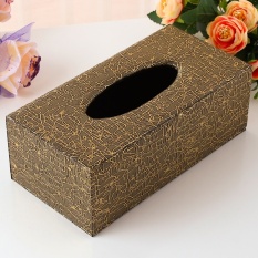 20 × 12.5 × 8.5 CM Mobil Kelas Tinggi Handuk Kertas Kotak Bergaya Eropa Kotak Kertas Kotak Kertas Kotak Kertas, Akar Hitam-Intl