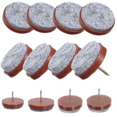 20 X Berat Merasa Kaki Bantalan Penyangga Roda Meluncur PASANG SENDIRI Paku Pelindung Meja Furniture Kursi Kaki 20mm-Intl