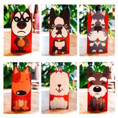2018 6pcs Dog Red Envelope To Fill In Money Chinese Tradition Hongbao Gift Present Nov17 - intl